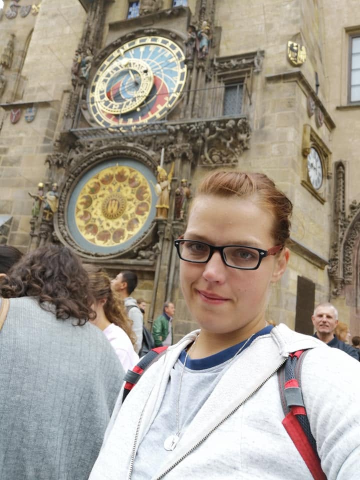 Asia z Byliśmy, teraz Wy przed zegarem astronomicznym Orloj w Pradze